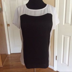 White House Black Market Color block Blouse